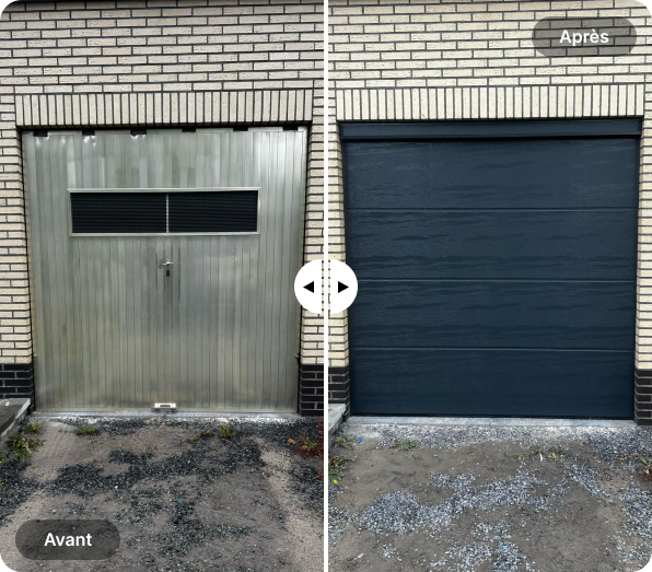 Before and After Garage Door Installation