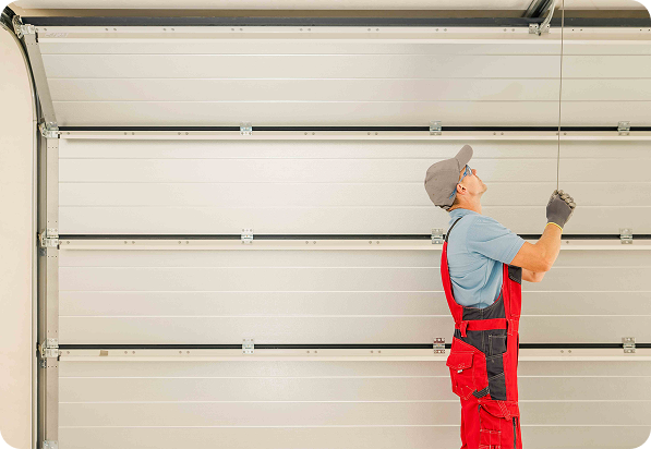 Installation porte de garage